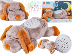 Plush dog with projector and white noise - 1 piece