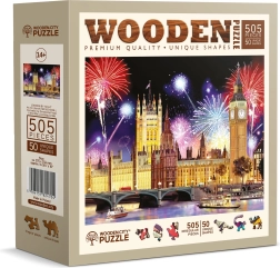 Lesene puzzle Nočni London 505 kosov – WOODEN CITY