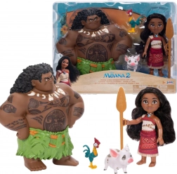 Komplet figur DISNEY VAIANA 2 Vaiana in Maui Voyager Petite