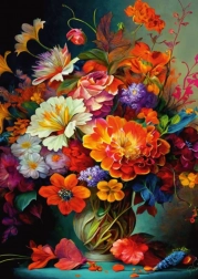 DINO puzzle rože v vazi 1000 koščkov