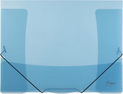 Mapa z elastiko Lines modra prozorna