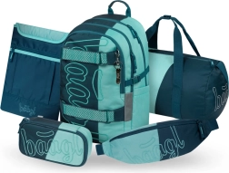 Baagl school set Skate Petrol – backpack, pencil case, sports bag, waist bag and laptop sleeve GRS