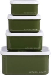 Set štirih škatlic za malico A Little Lovely Company – Krokodil