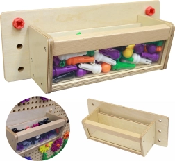 Masterkidz lesen organizer s prozorno sprednjo steno za STEM table