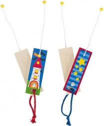 čarovni trik izginjajoča vrvica lesena igrača