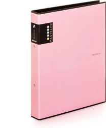 A4 registrator Lamino z 2 obročema Pastelini rožnat