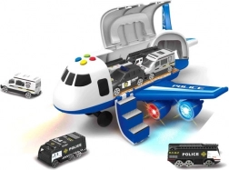 Policijsko letalo z tovorno komoro in 3 avtomobilčki