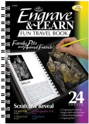 ROYAL & LANGNICKEL praskalni blok Živali – 12 slik in 12 praznih listov