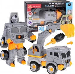 Super gradbeni avto-robot 2v1 – Bager