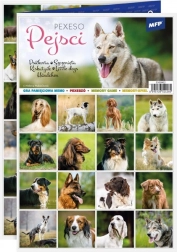 Igra spomin za otroke Psički na 3xA4