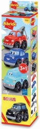 Abrick set avtomobilčkov 3+1