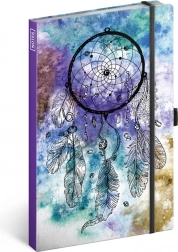 Črtast zvezek z motivom lovilca sanj A5