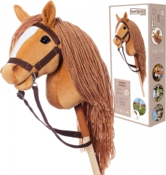 Konjiček na palici Hobby Horse Hoppihorse Kostanjev