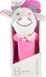 Piskajoča ropotuljica rožnata kravica za dojenčke