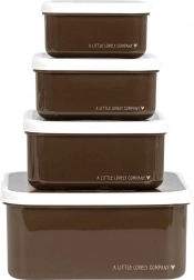 Set štirih škatlic za malico A Little Lovely Company – Medvedi