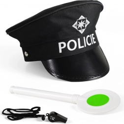 Set za malega policista s tarčo in piščalko