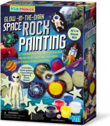 Komplet 4M Slikanje na kamne Vesolje sveti v temi