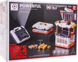 Otroška delovna miza 4v1 z orodjem, 90 delov