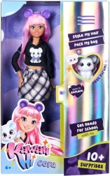 Punčka Kawaii Hi Cora z živalco Kurumi