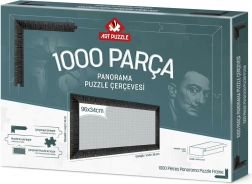 Okvir za sestavljanko 96x34 cm črn