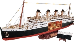 RoboTime 3D lesena sestavljanka – večna plovba po Atlantiku 1912 (model oceanske ladje z LED)