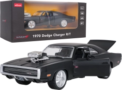 Kovinski model avtomobila 1970 Dodge Charger R/T črne barve v merilu 1:36 RASTAR
