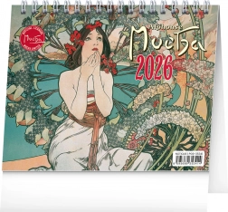 Namizni koledar Alfons Mucha 2026