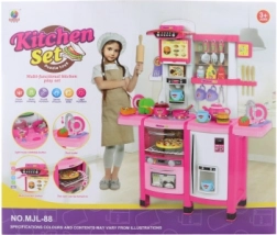 Velika otroška kuhinja s funkcijami na baterije in vodo