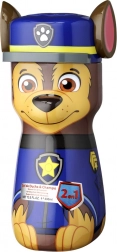 Tekoči gel za prhanje in šampon 2v1 za otroke PAW PATROL Chase 400 ml – 3D steklenička