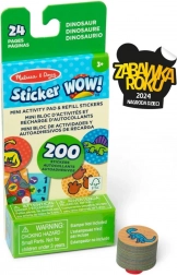 Sticker Wow nadomestno polnilo + mini knjižica – dinozavri