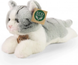 plišasta mačka siva ležeča 20 cm ECO-FRIENDLY