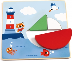 Lesena izobraževalna igra Tangramini za otroke