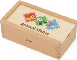 Lesena igra spomin z živalmi Viga