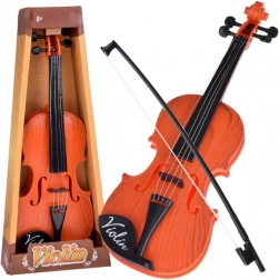 Plastične violine s lokom za otroke 42 cm – rumena