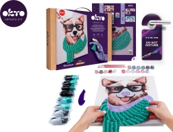 Okto slikanje po številkah in 3D modeliranje – slika Fashion Corgi 30 × 40 cm