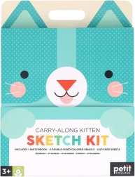 Petit Collage potovalni likovni set mačka