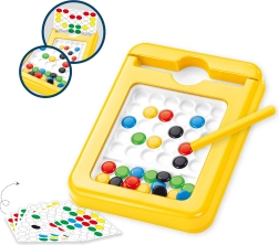 Tabla z barvnimi magnetki