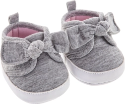 Čevljički za punčko – sive superge z mašnico
