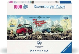 RAVENSBURGER panoramske puzzle čez Alpe z VW, 1000 koščkov