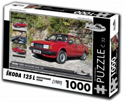 Sestavljanka Retro-avtomobili Škoda 125 L desno krmiljenje (1989) – 1000 koščkov