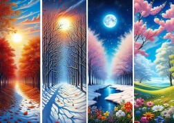 Sestavljanka Vrata letnih časov 1000 koščkov