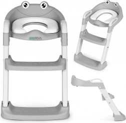 Otroški WC-sedež s stopničkami in lestvijo, moder, ECOTOYS