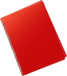 Rdeča A5 mapna s štirimi obročki