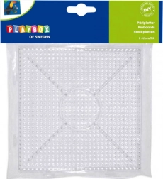 PLAYBOX povezovalne podlage za likalne perle – kvadrat, 2 kosa