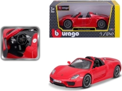 Bburago Porsche 918 Spyder rdeči model 1:24