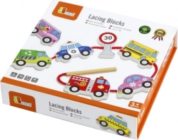 Viga lesena nizanka vozil Montessori