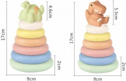 ZIRO mehki obročki za natikanje dino