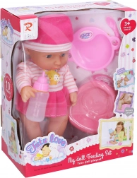 dojenček lula 30 cm z zvoki in dodatki