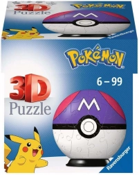 3D sestavljanka Pokémon Master Ball od Ravensburgerja - 54 kosov