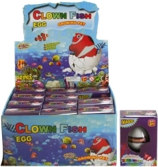 Jajce z rastočo ribico – šaljivo darilo 12 kos